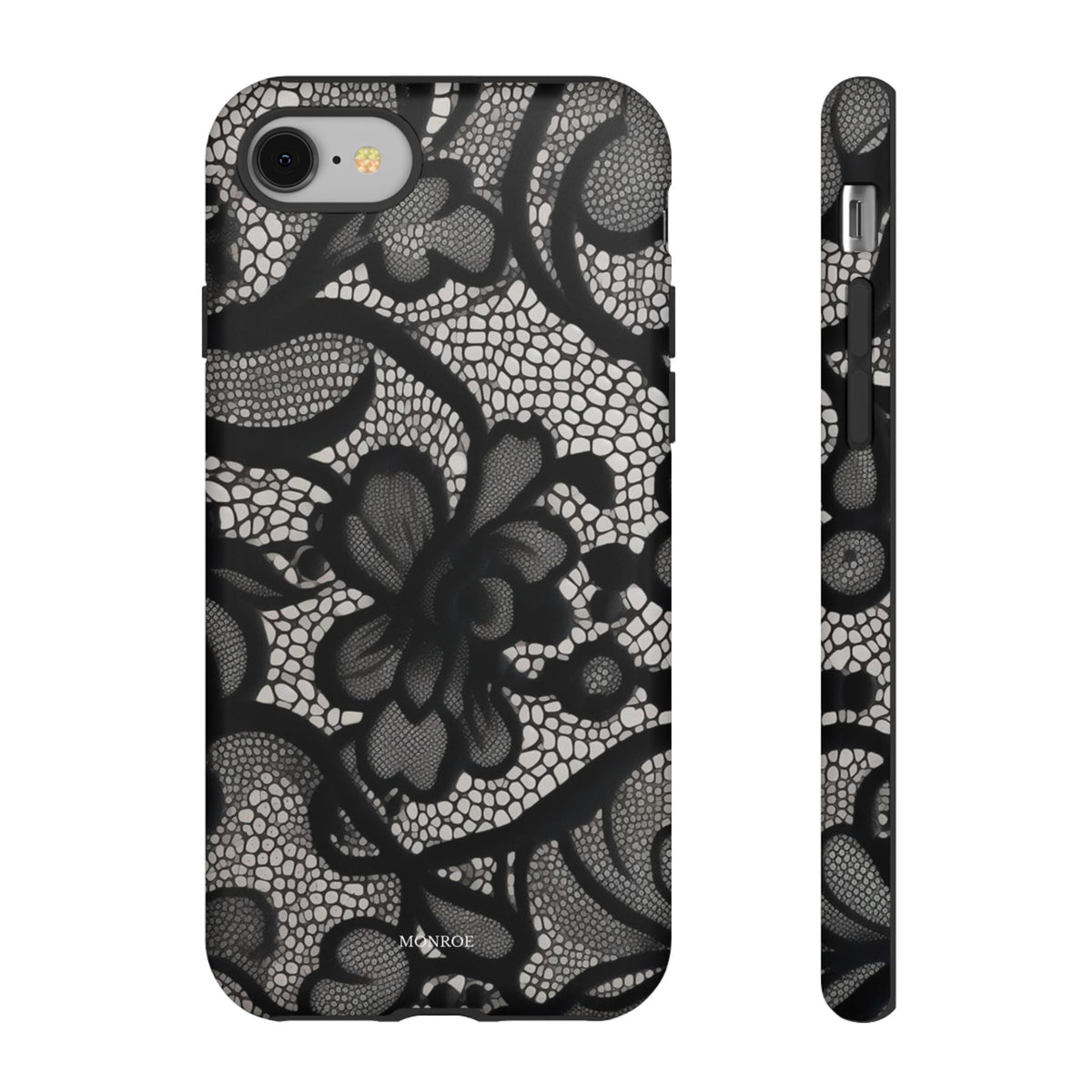 Black Vintage Lace Tough Case