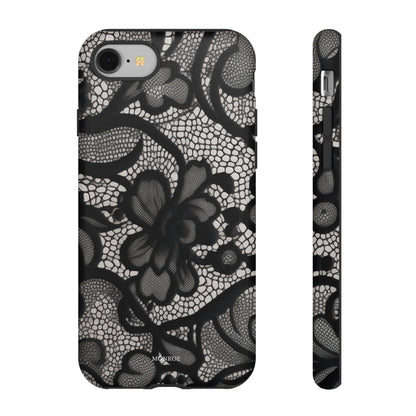 Black Vintage Lace Tough Case