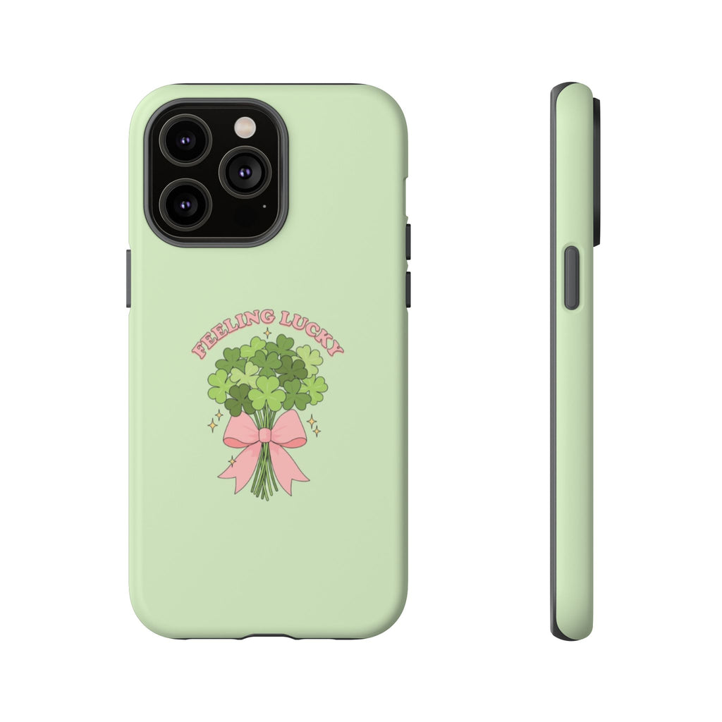‘Feeling Lucky' Clover Bouquet Tough Phone Case