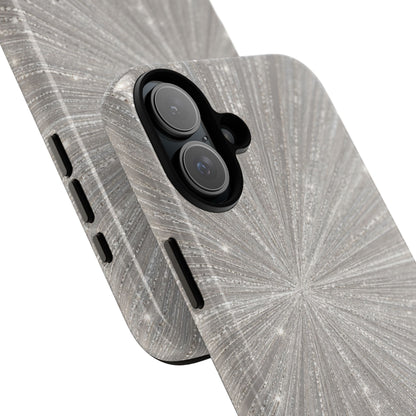 Sparkling Silver Burst Tough Case