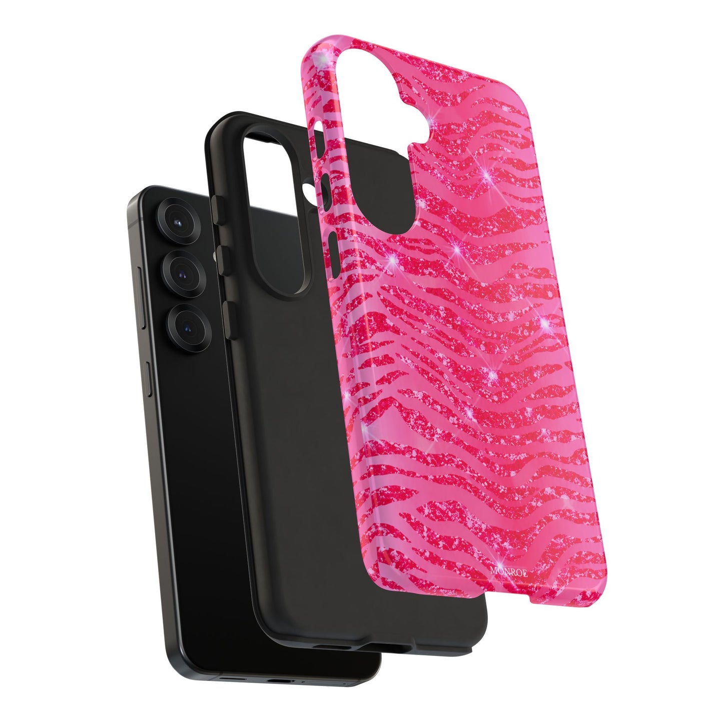 Pink Glitter Zebra Tough Case