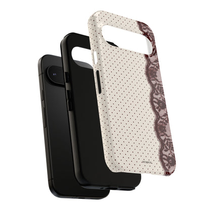 Burgundy Lace Edge Tough Case