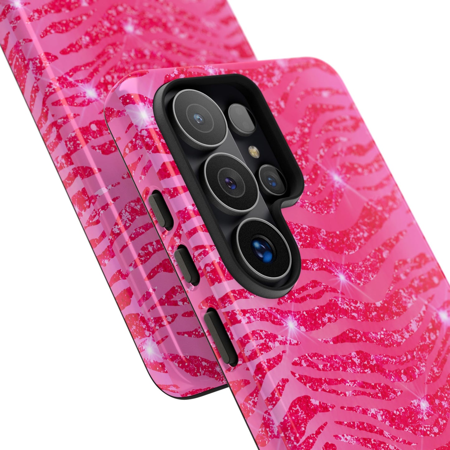 Pink Glitter Zebra Tough Case