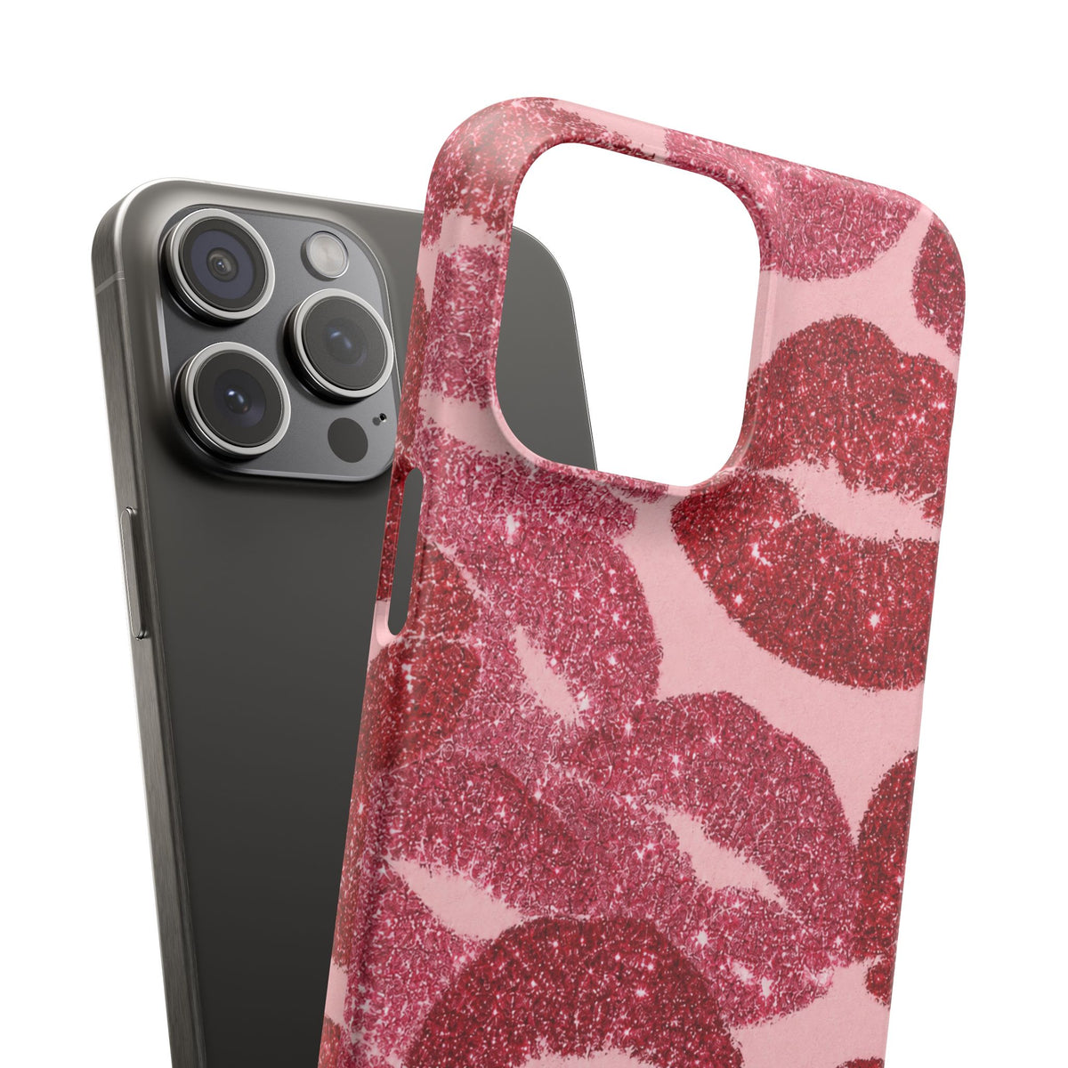 Pink Glitter Kiss Case