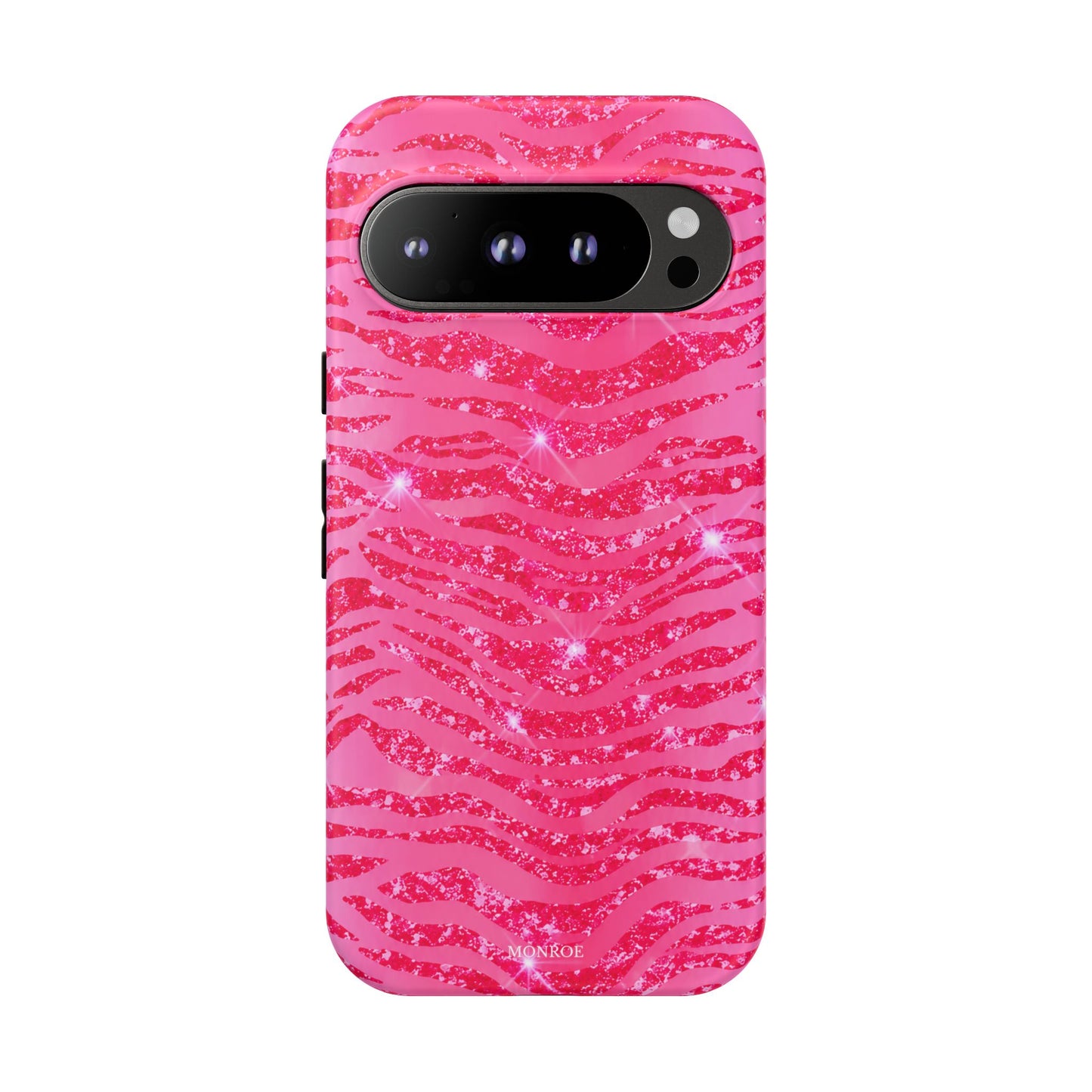 Pink Glitter Zebra Tough Case