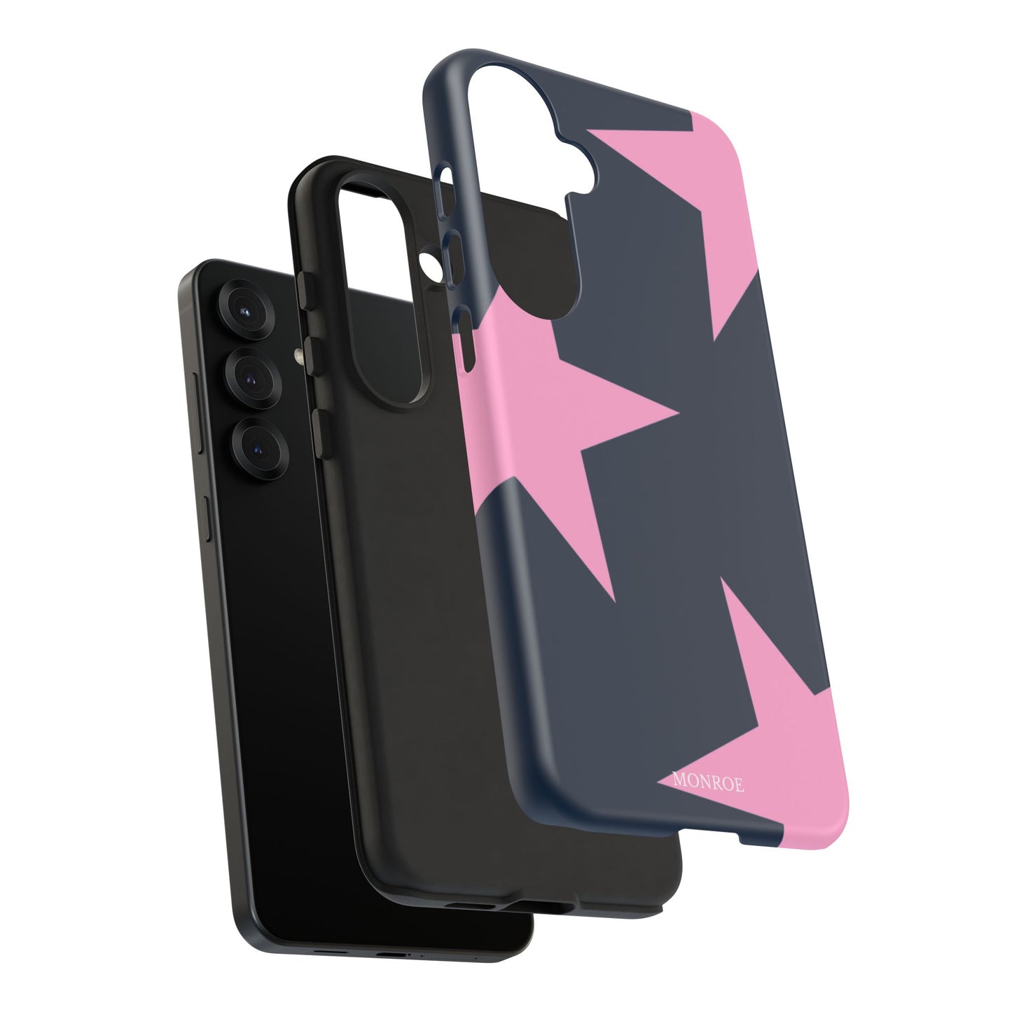 Navy & Pink Star Tough Cover