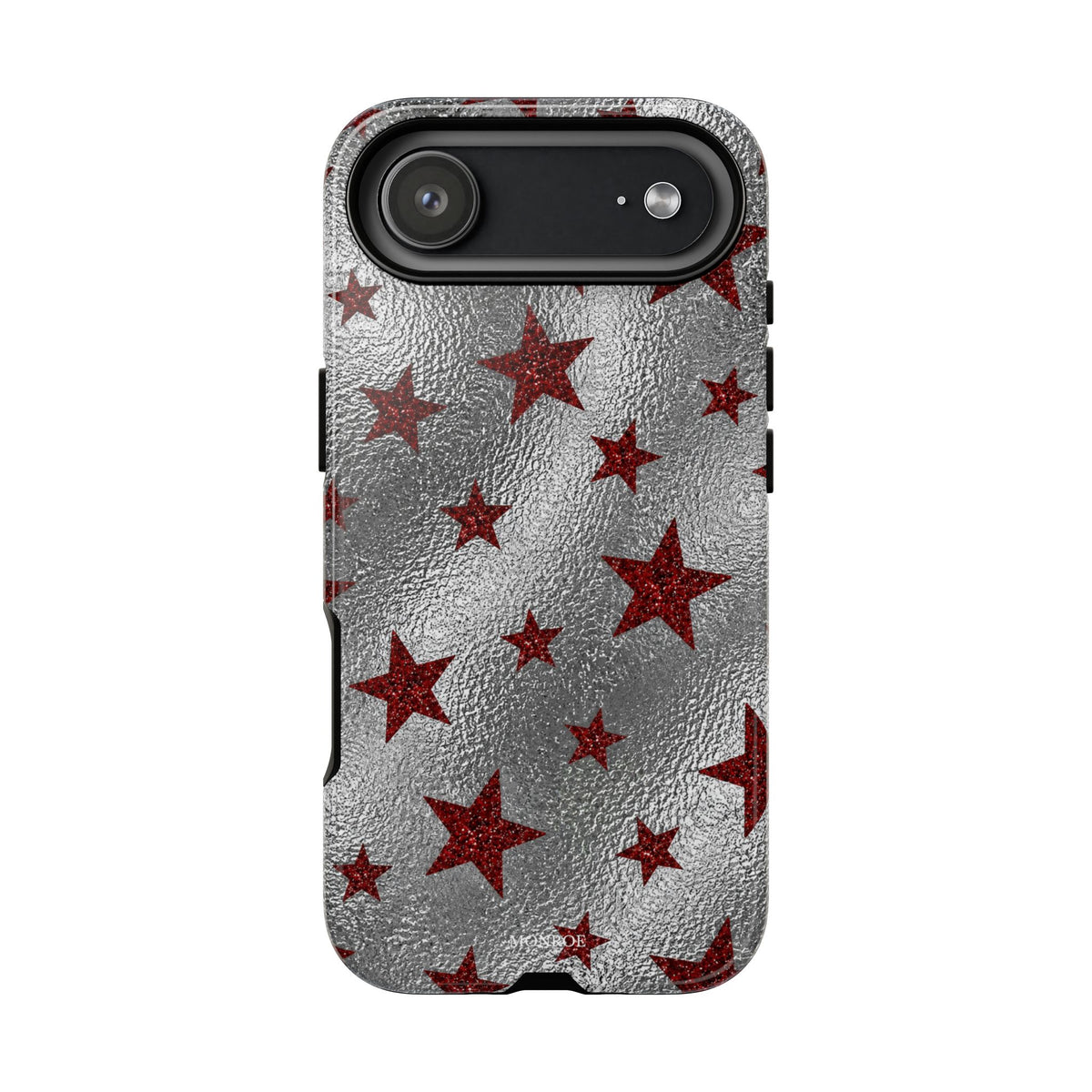 Silver Red Starry Tough Case