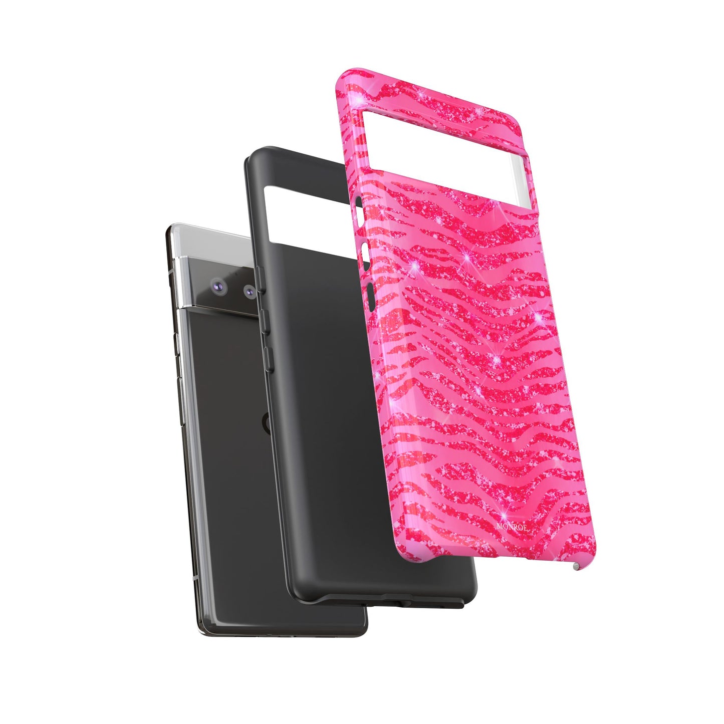 Pink Glitter Zebra Tough Case