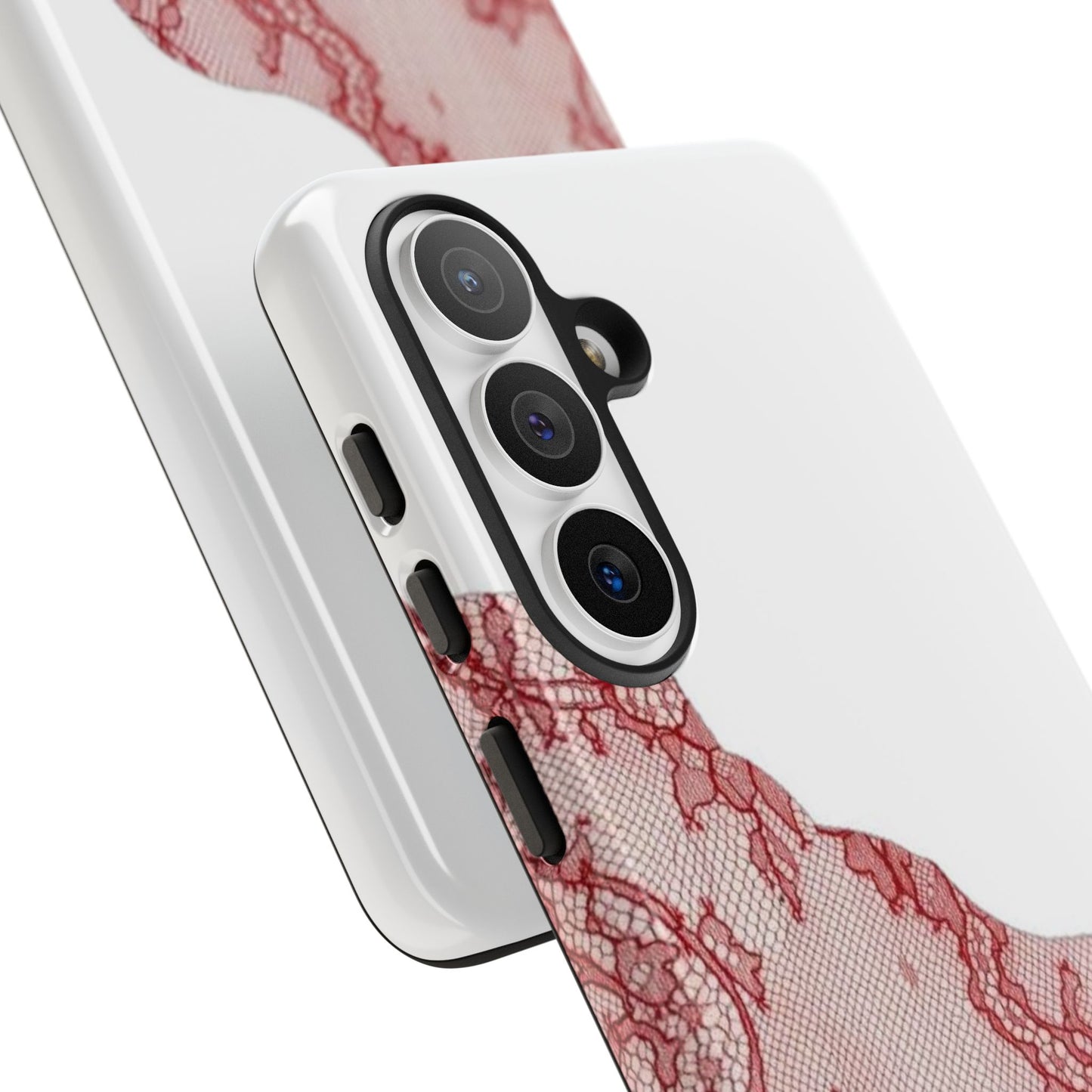 Red Lace Edge Tough Phone Case