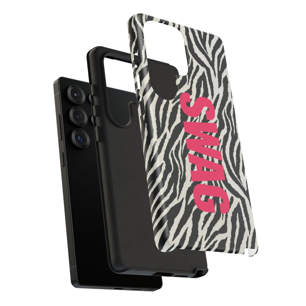 'SWAG' Zebra Print Tough Case