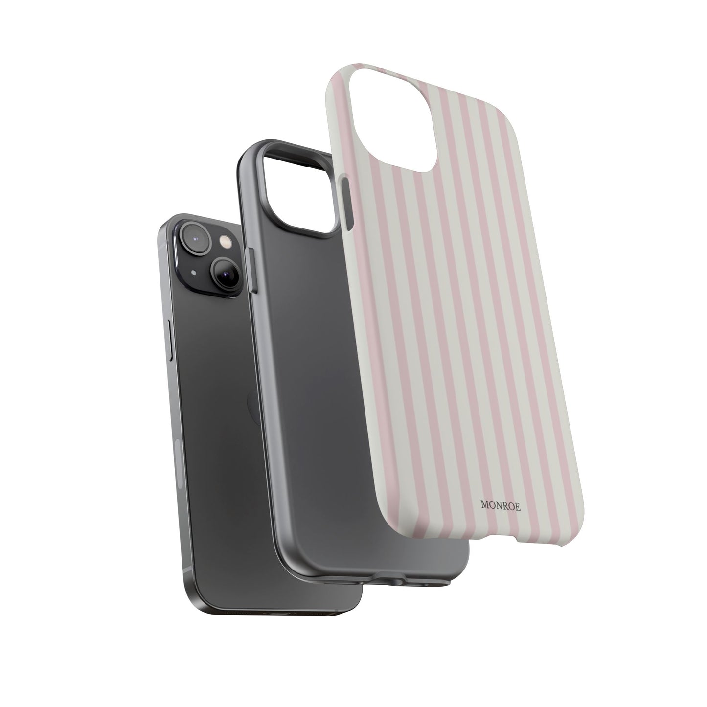 Light Pink Stripe Tough Phone Case