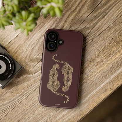 Burgundy Cheetah Tough Case