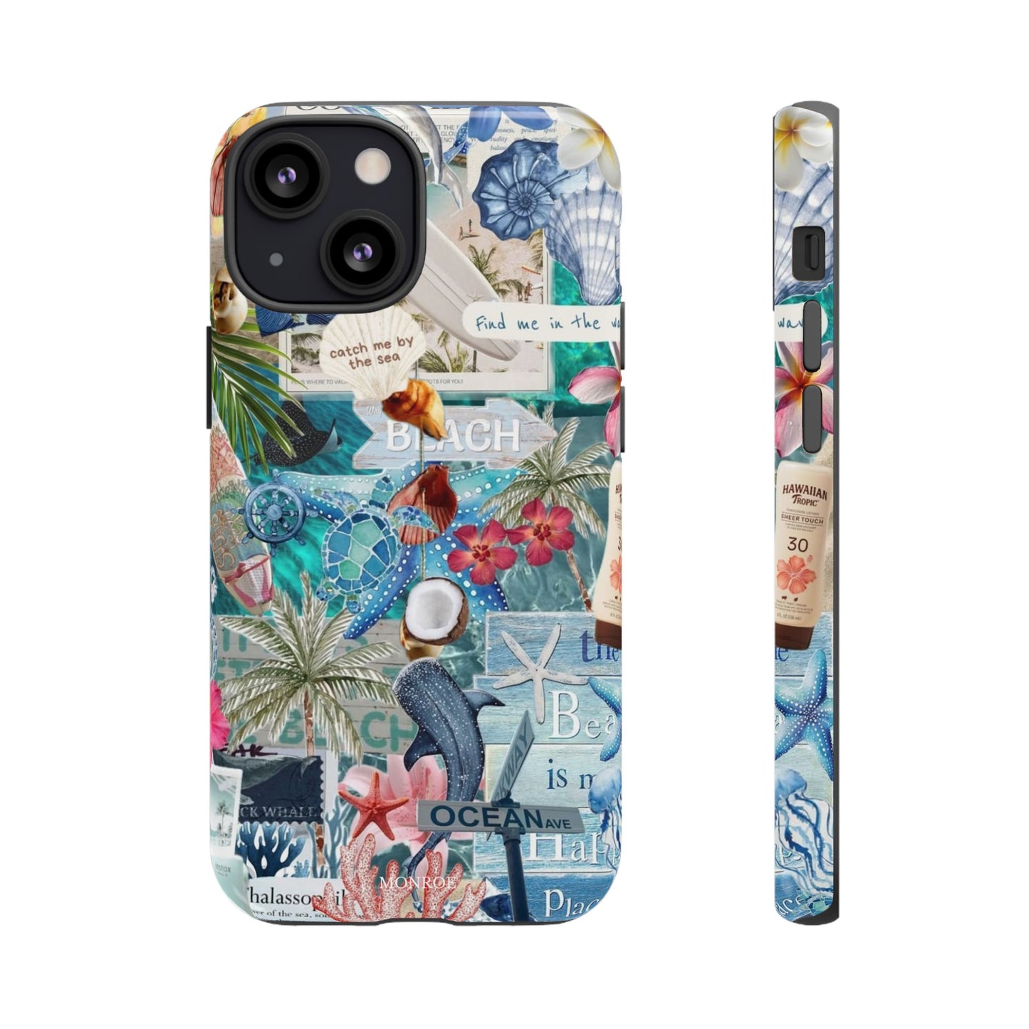 Tropical Beach Collage Tough Case