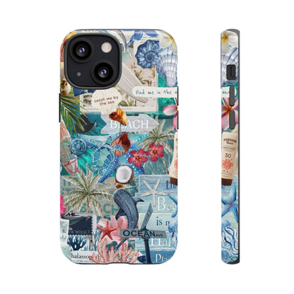 Tropical Beach Collage Tough Case