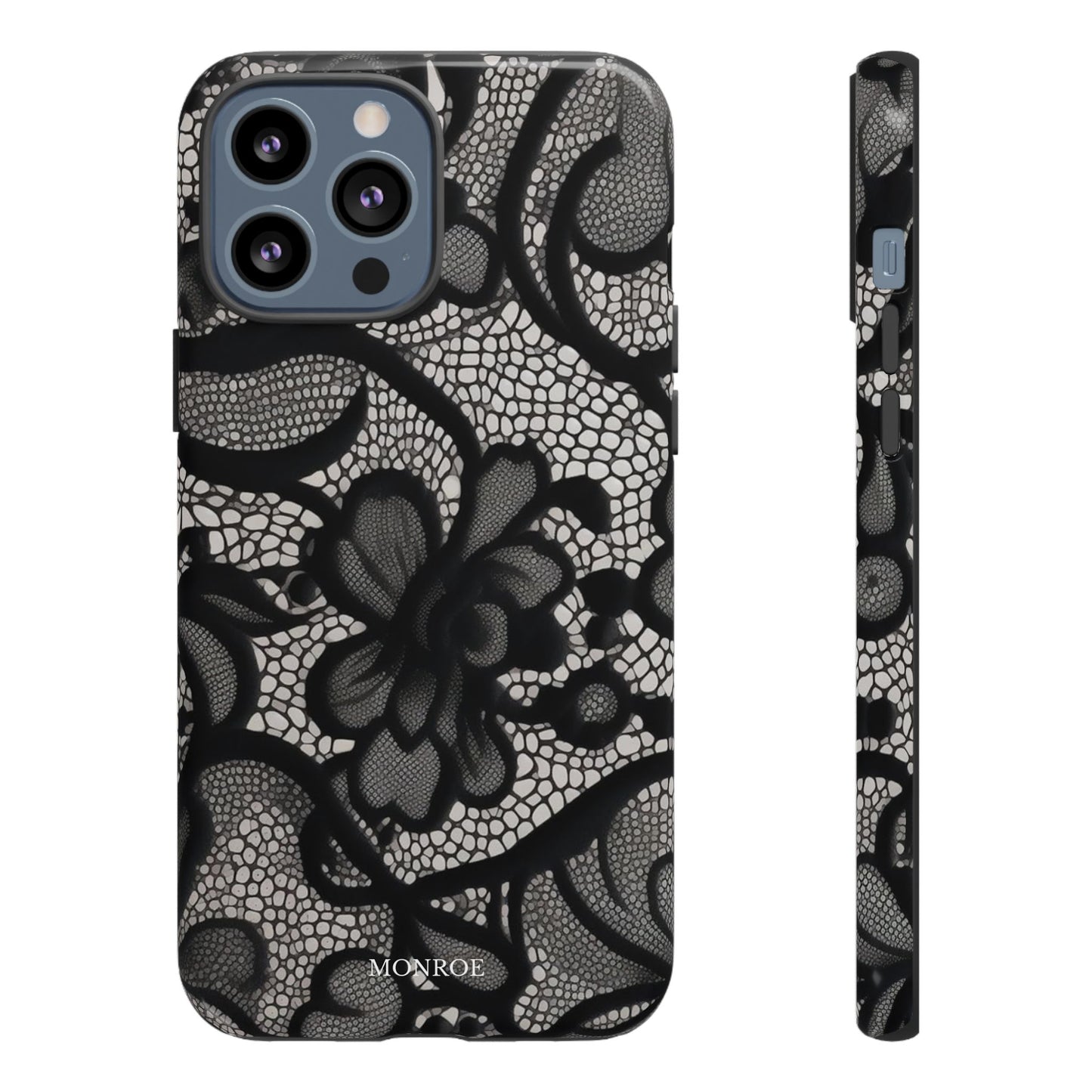 Black Floral Vintage Case