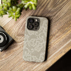 White Lace Pattern Tough Phone Case