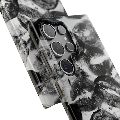 Black & White Kiss Print Case