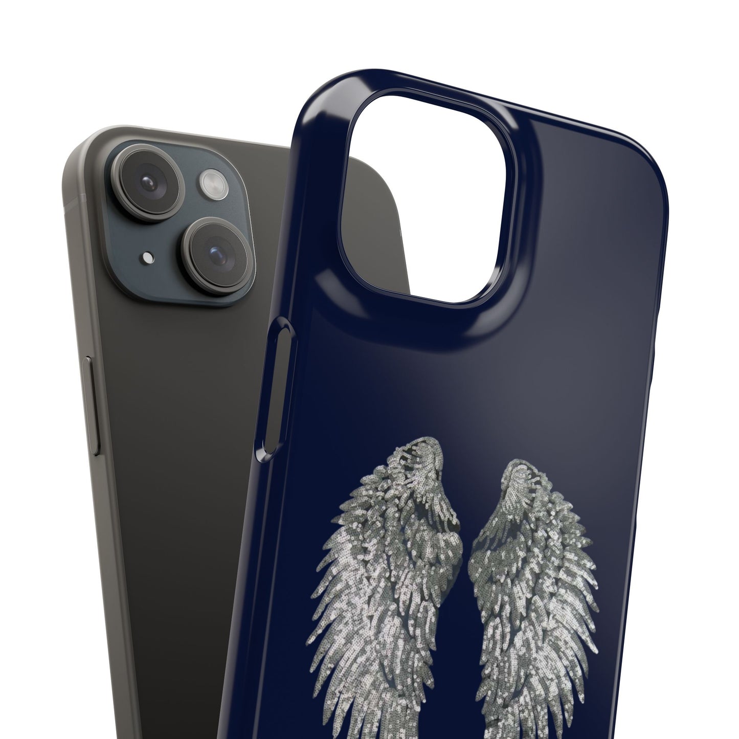 Navy Angel Wings Case