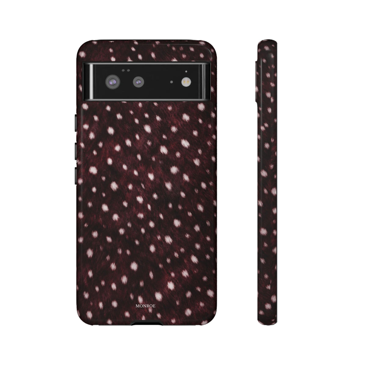 Burgundy Spotted Fur Tough Case