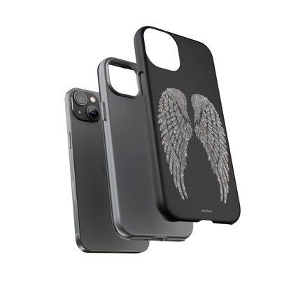 Silver Angel Wings Tough Case