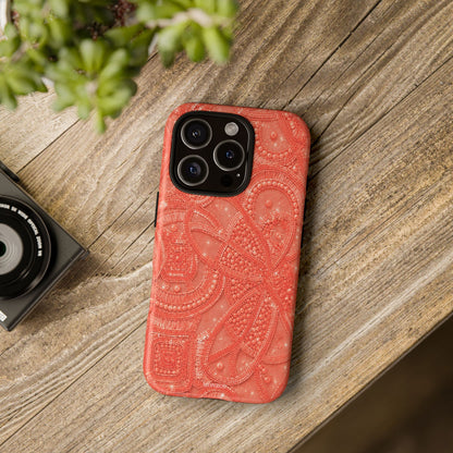 Coral Lace Tough Case