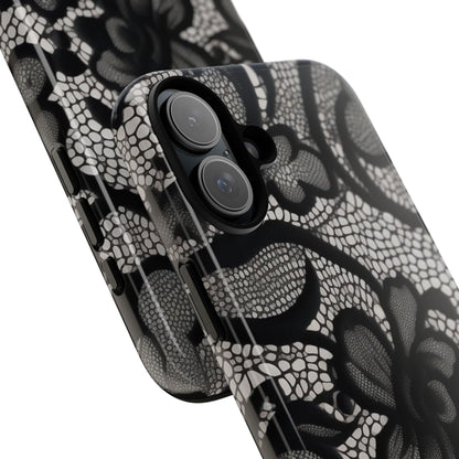 Black Floral Vintage Case