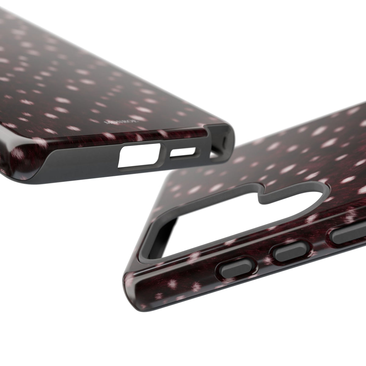 Burgundy Spotted Fur Tough Case