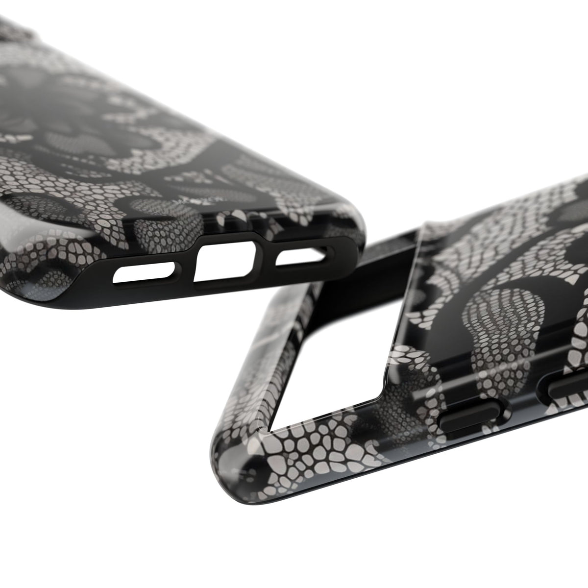 Black Floral Vintage Case