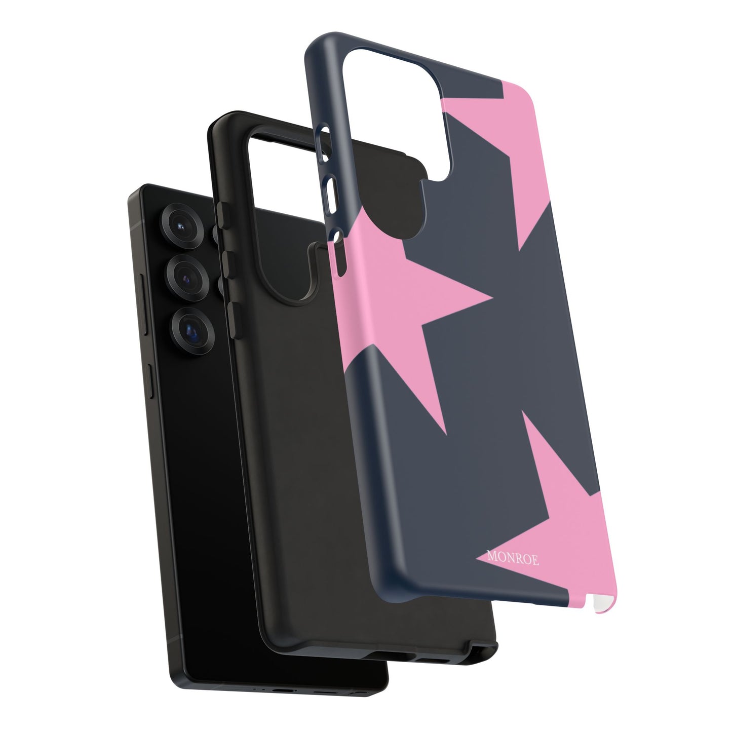 Navy & Pink Star Tough Cover