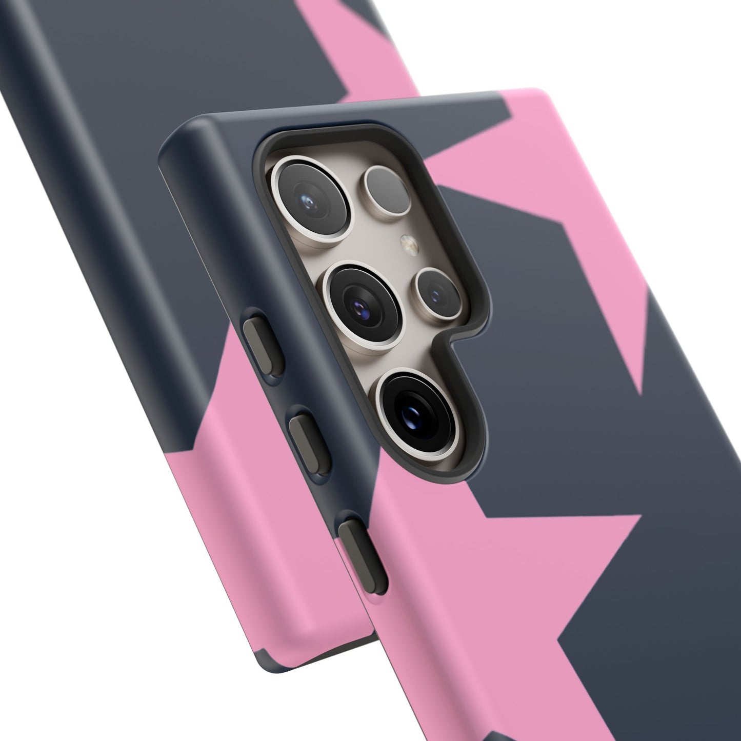 Navy & Pink Star Tough Cover