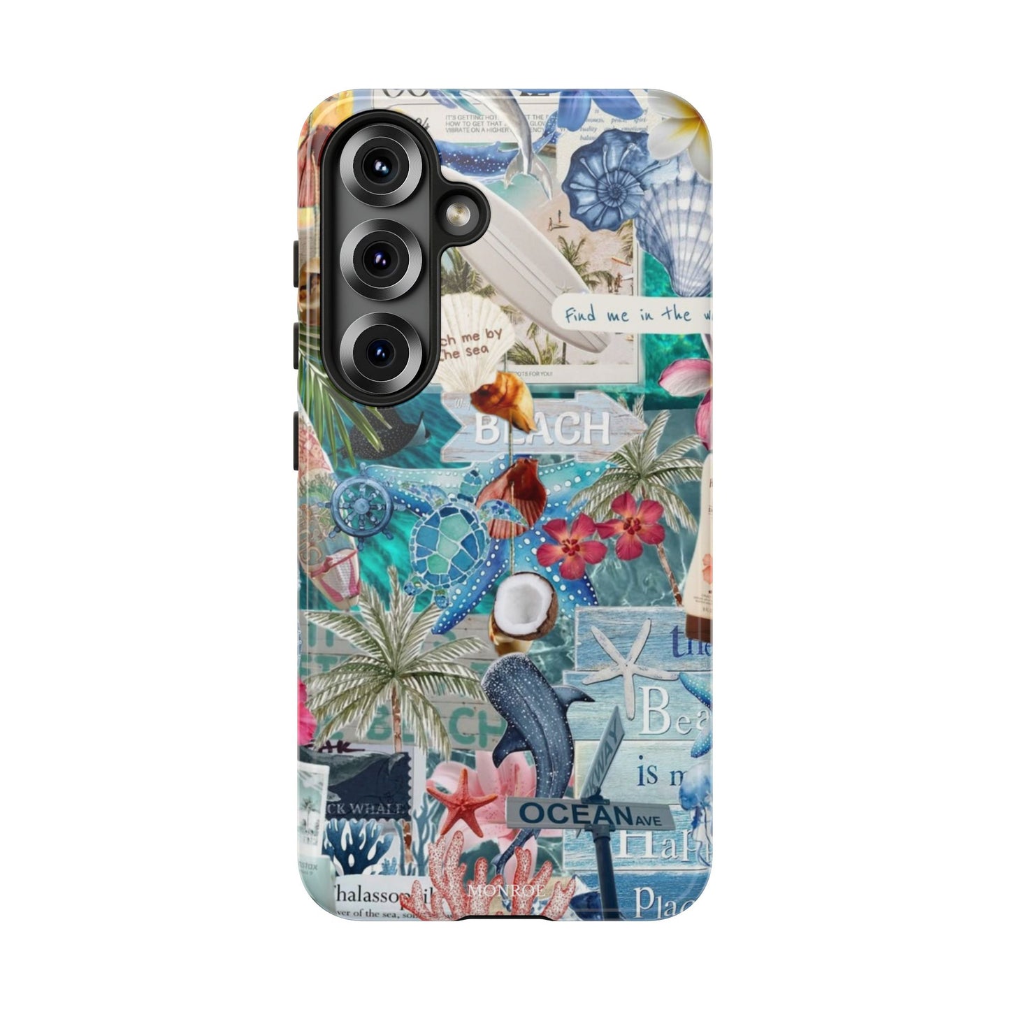 Tropical Beach Collage Tough Case