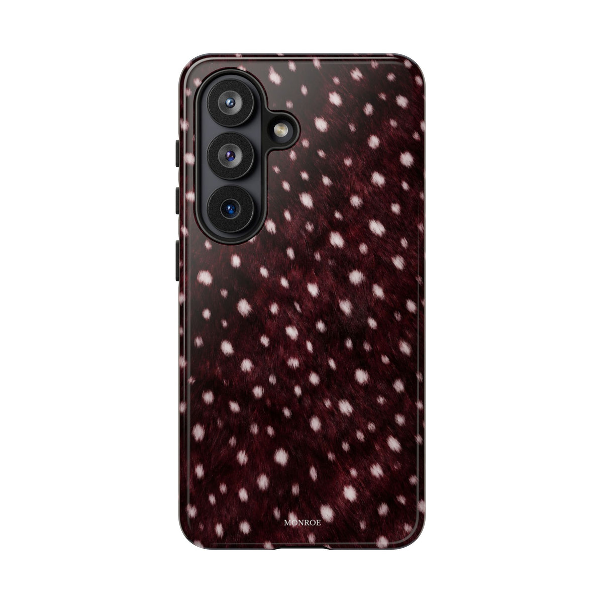Burgundy Spotted Fur Tough Case