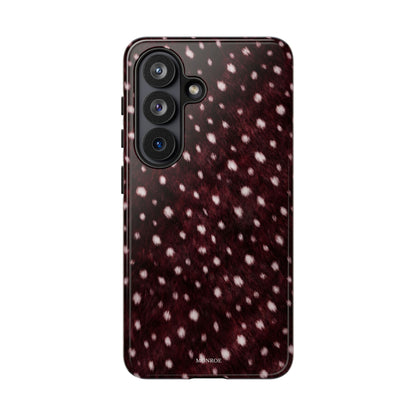 Burgundy Spotted Fur Tough Case