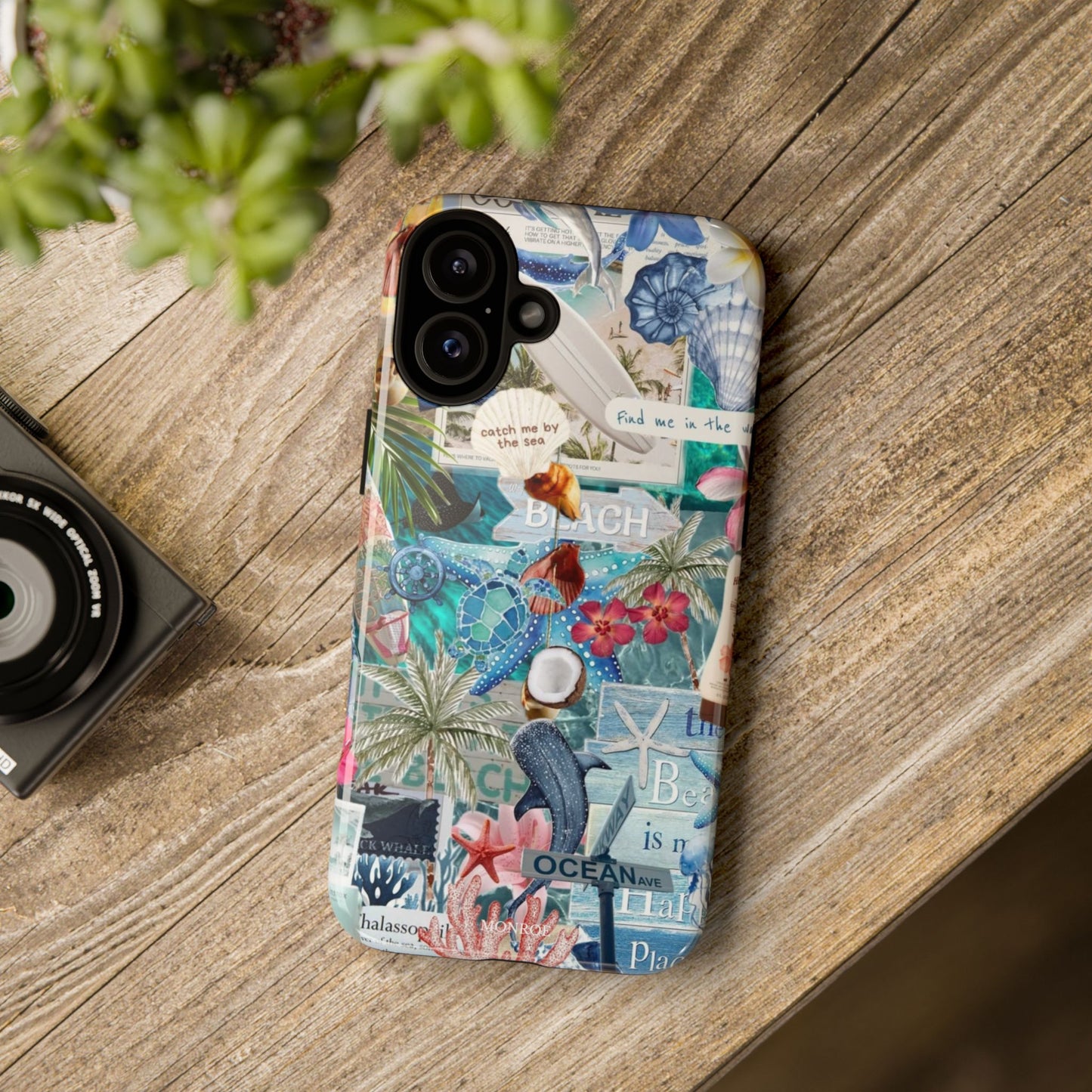Tropical Beach Collage Tough Case