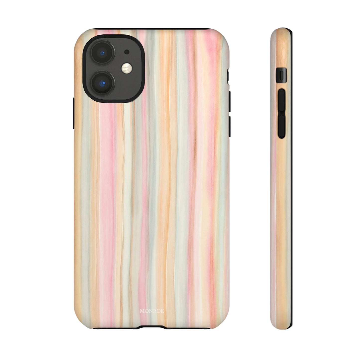 Pastel Watercolor Stripe Tough Case