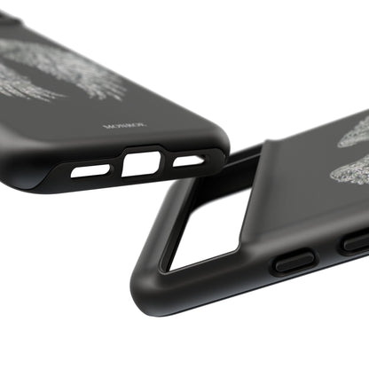 Silver Wings Black Tough Case