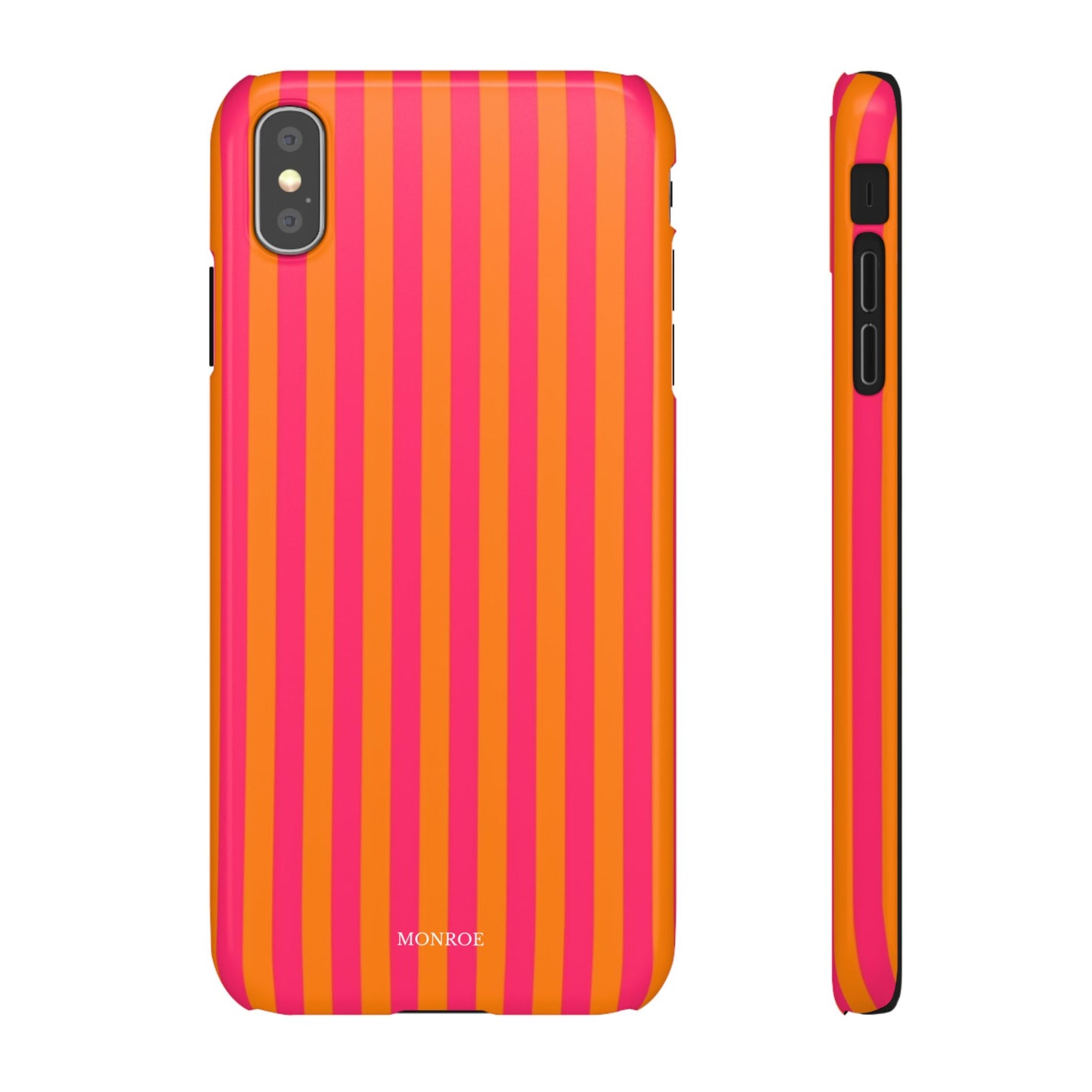 Striped Orange & Pink Case