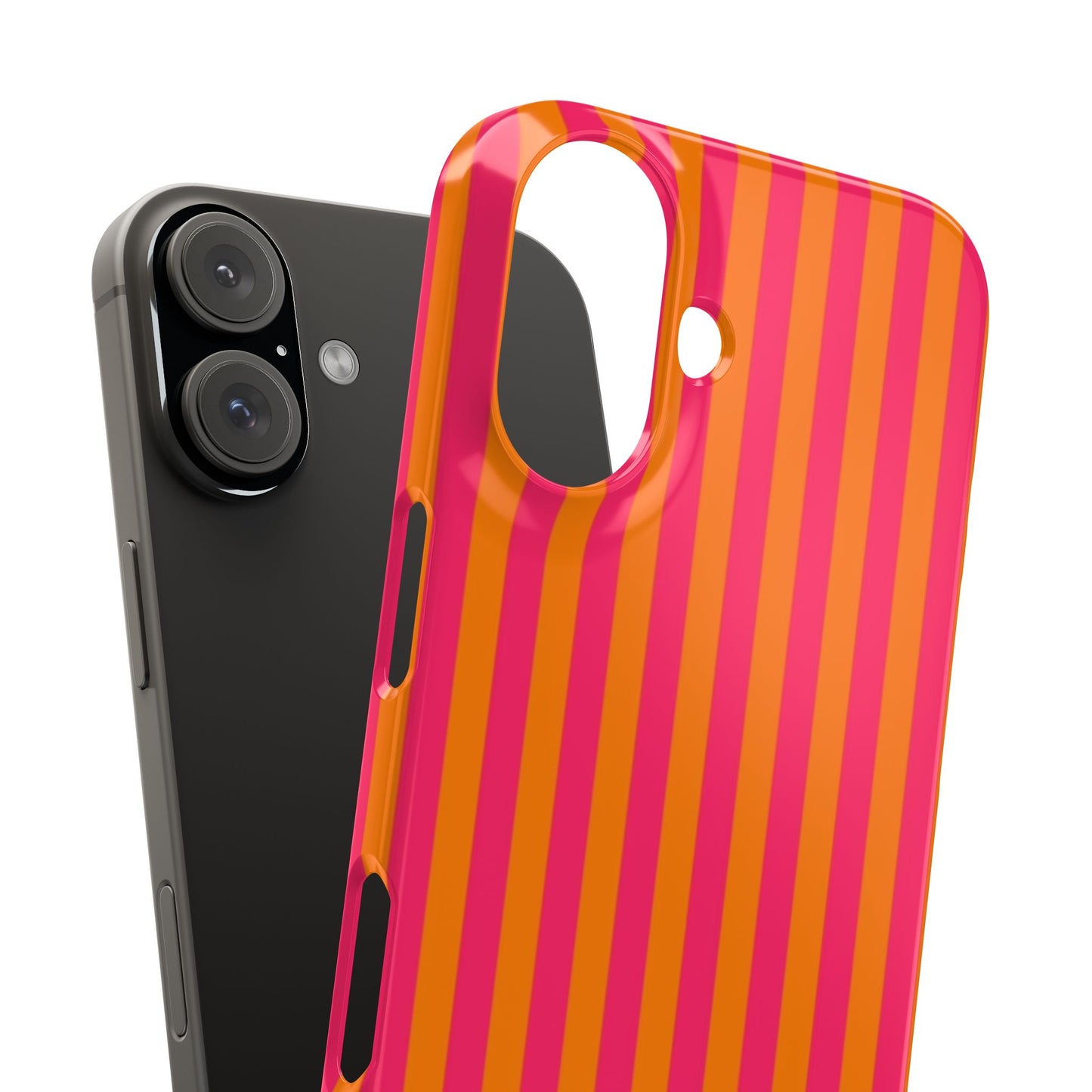 Striped Orange & Pink Case