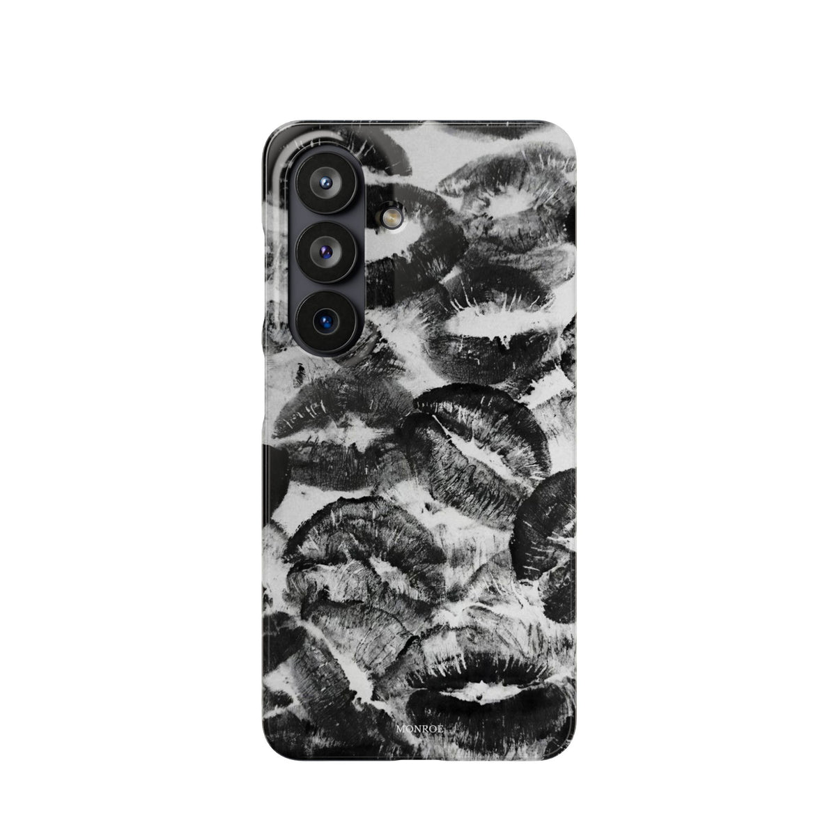 Black & White Kiss Print Case