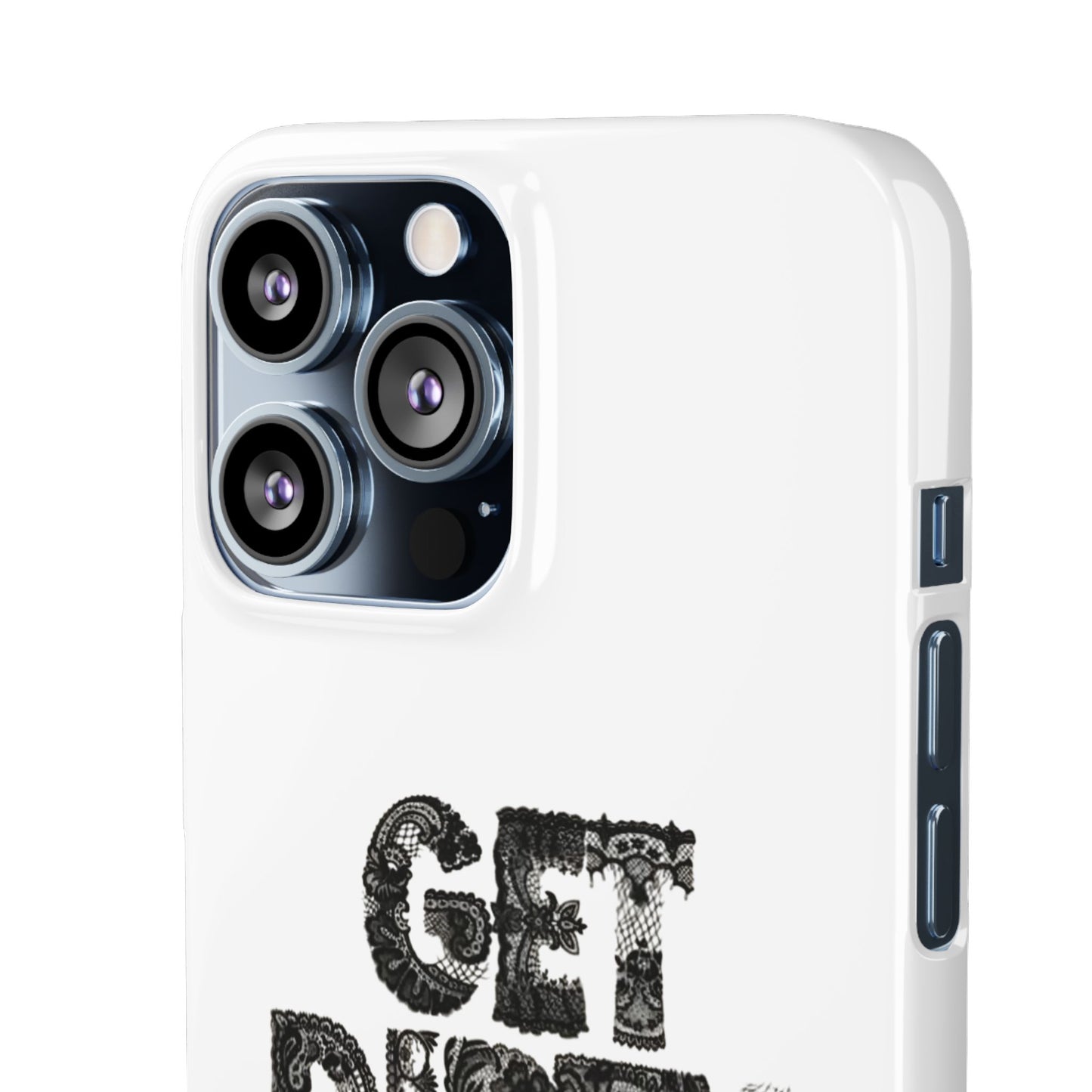 Get Dirty in Paris White Snap Case