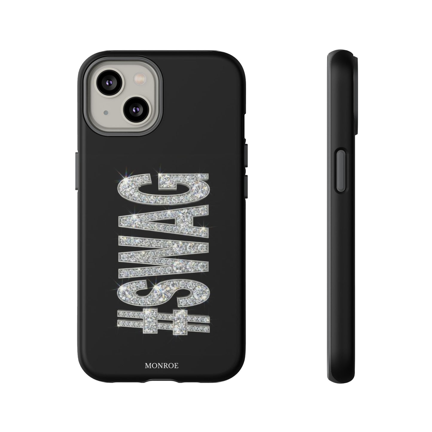 “#SWAG” Black Bling Tough Case
