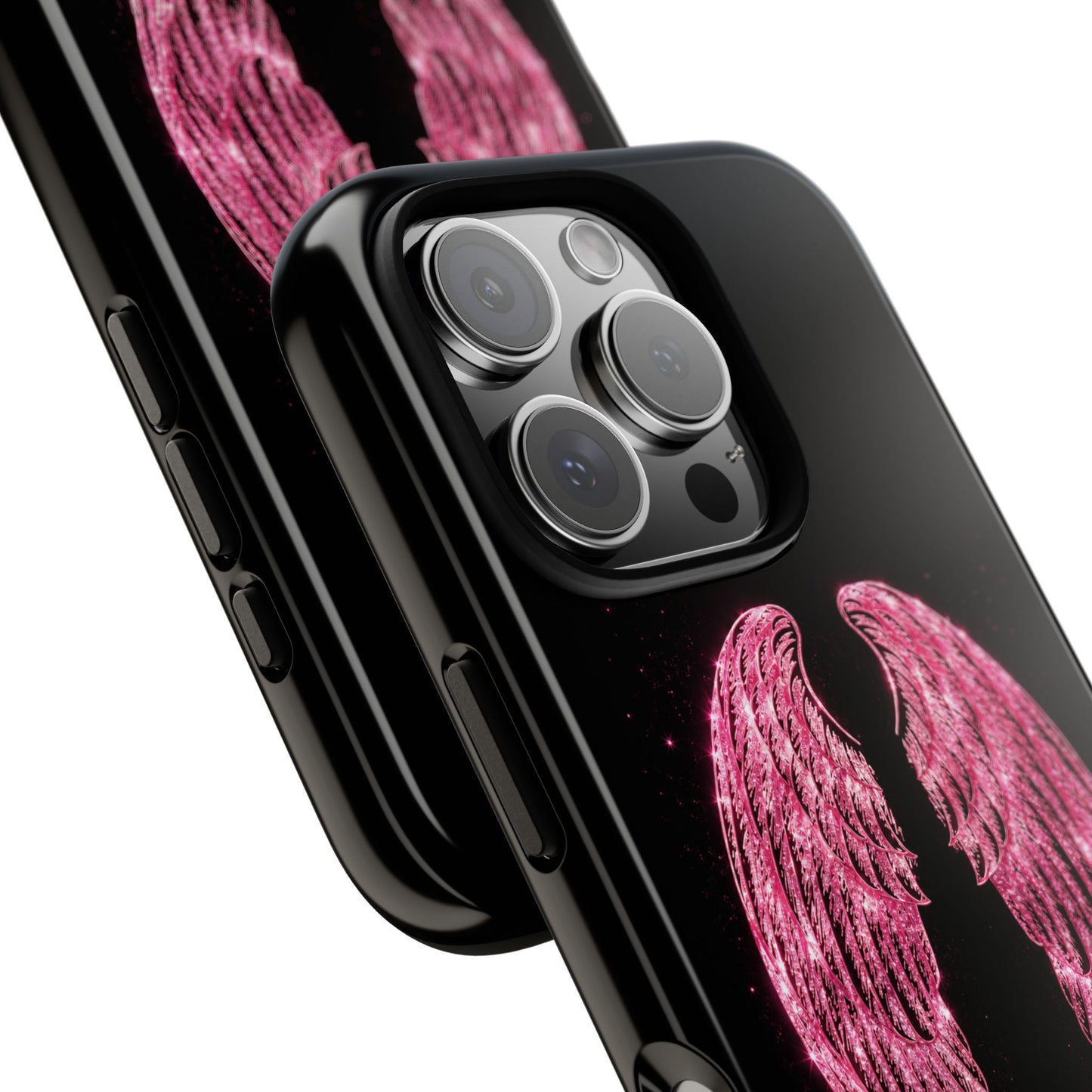 Pink Glitter Angel Tough Case