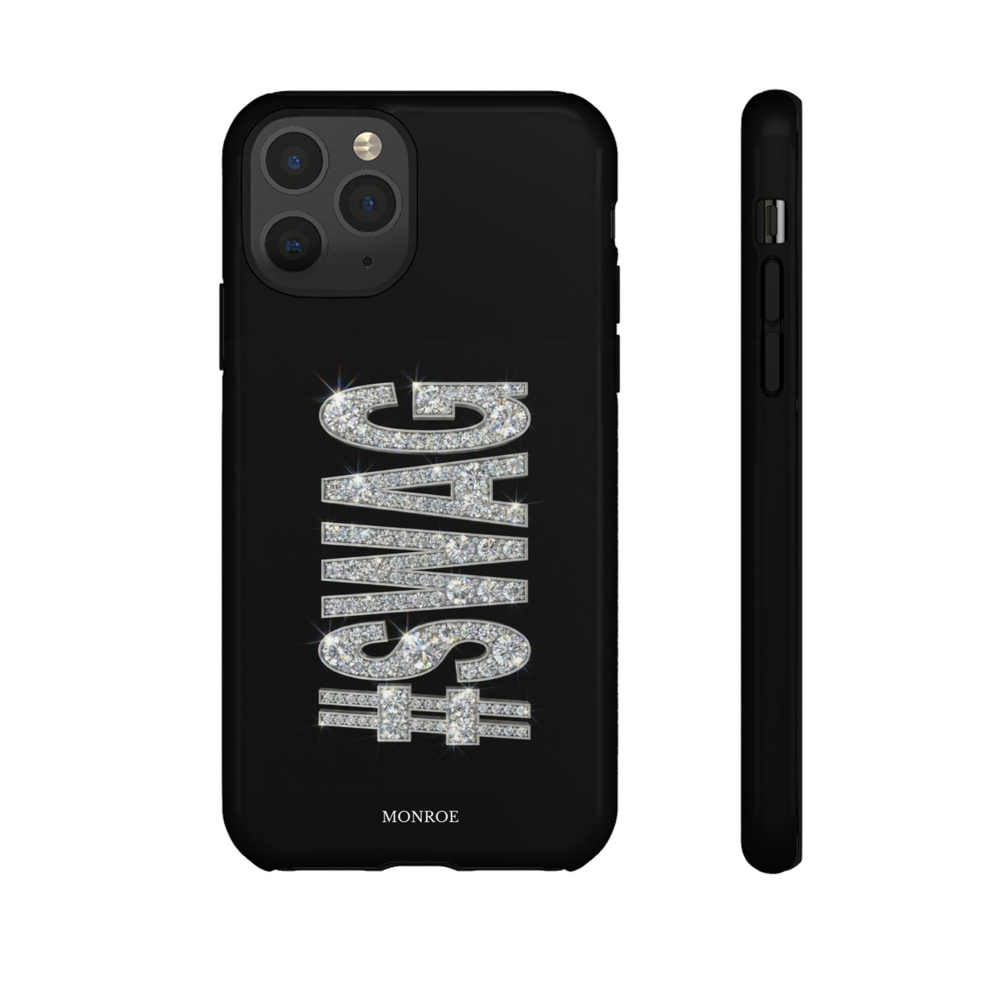 “#SWAG” Black Bling Tough Case
