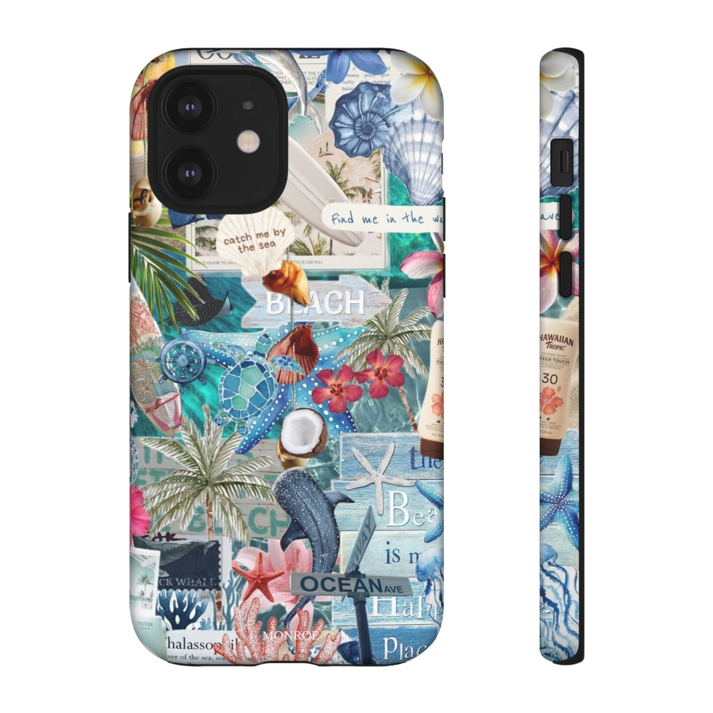 Tropical Beach Collage Tough Case