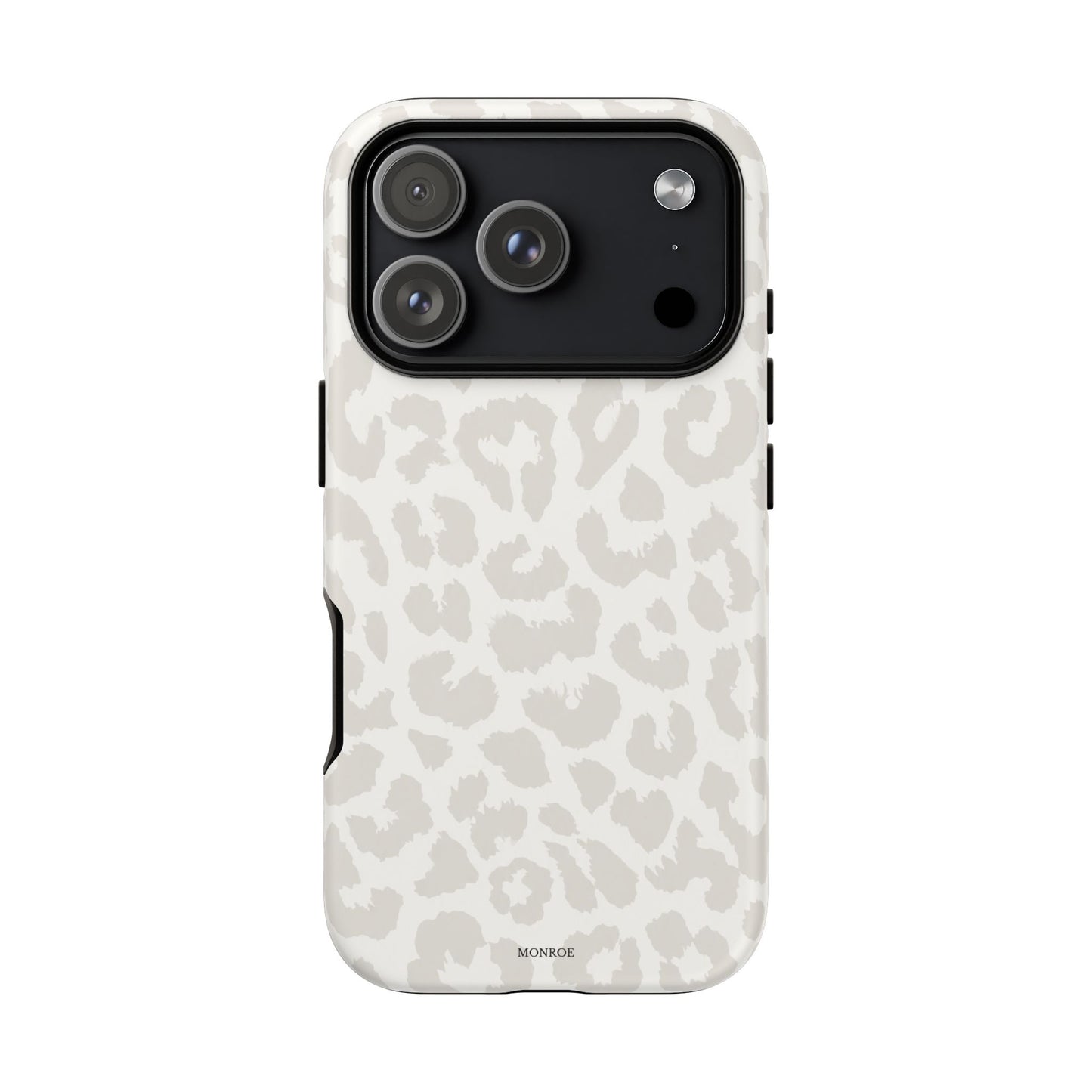 White Leopard Print Tough Case