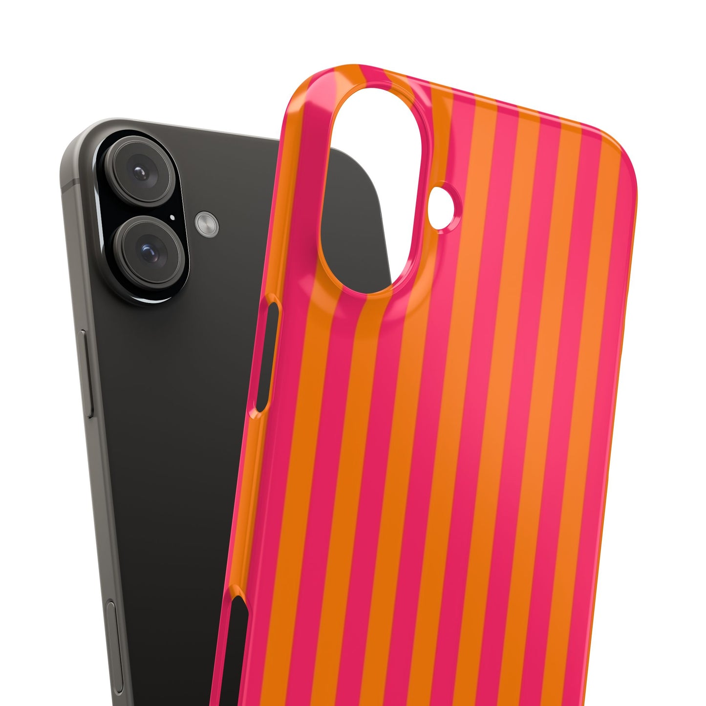 Striped Orange & Pink Case
