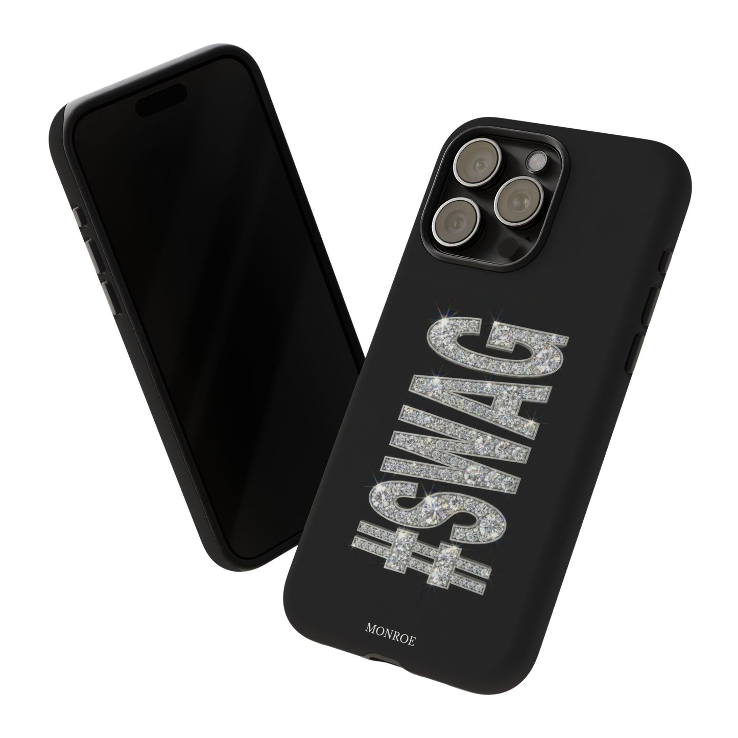 “#SWAG” Black Bling Tough Case