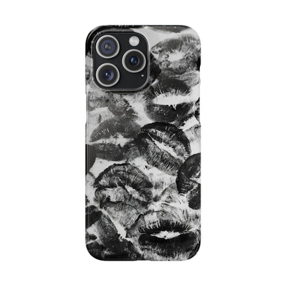 Black & White Kiss Print Case