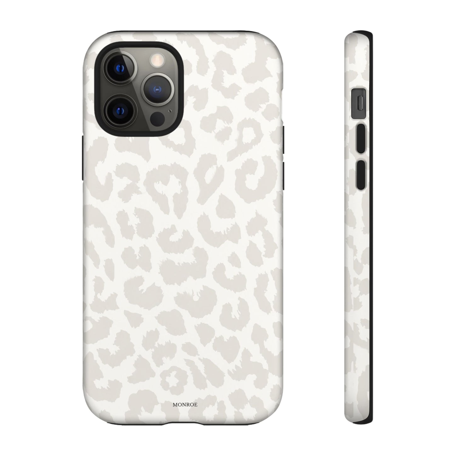 White Leopard Print Tough Case