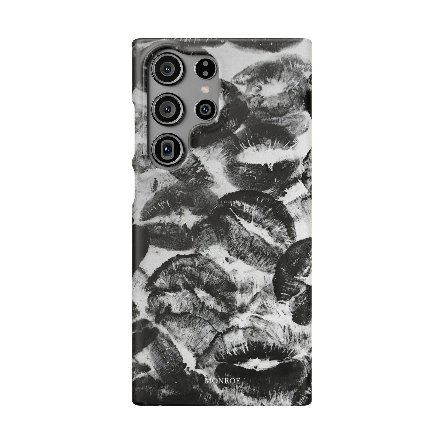 Black & White Kiss Print Case
